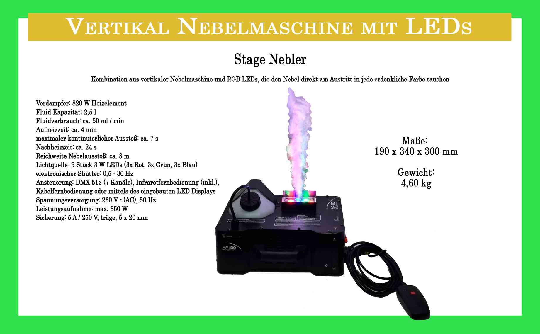 Vertikale Nebelmaschine - Stage Nebler
