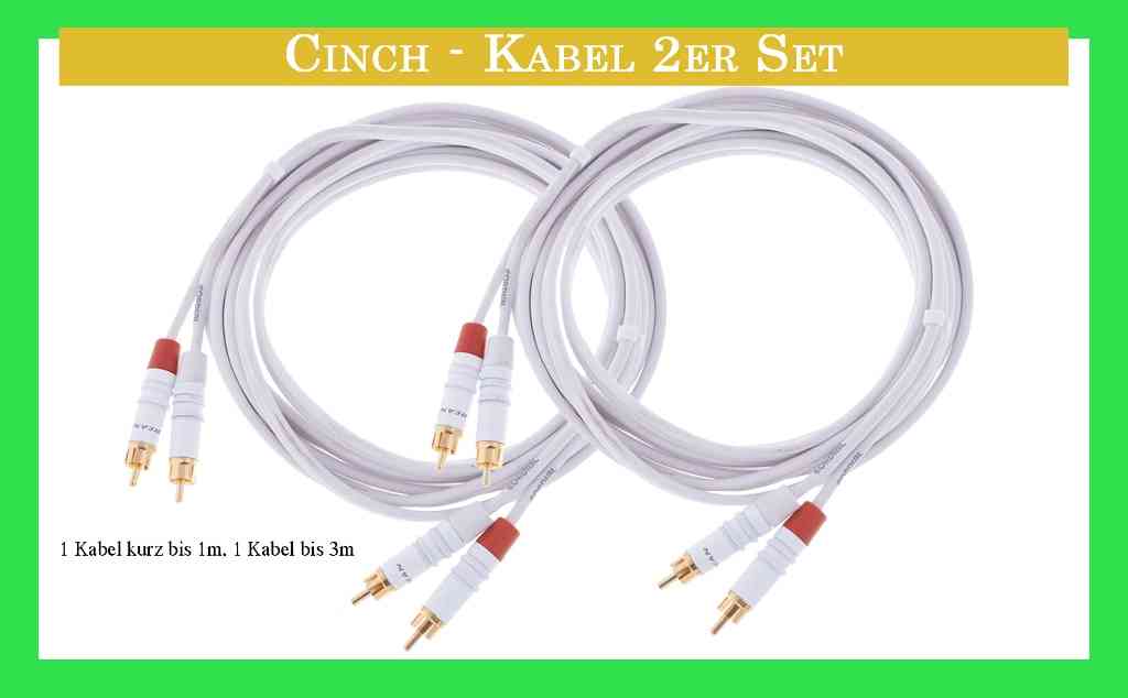 Cinch Kabel-2er Set