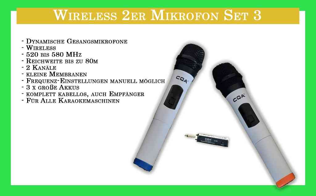 Wireless Mikrofonset 3